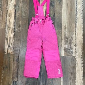 Weatherproof snowboard ski bibs girls 7-8